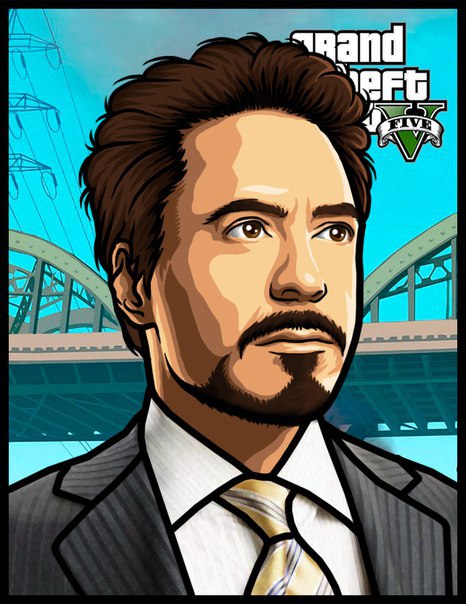 Как сделать портрет в стиле gta